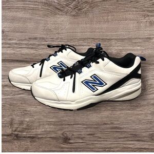 New Balance Men's 608 V5 Cross Trainer (White/Team Royal/Black)